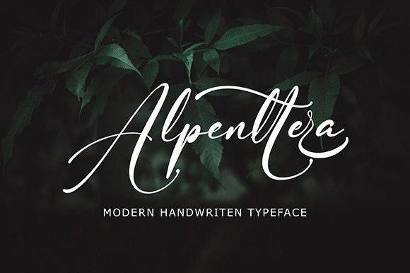 Alpenttera: A Handwritten Typeface for Modern Editorial Design