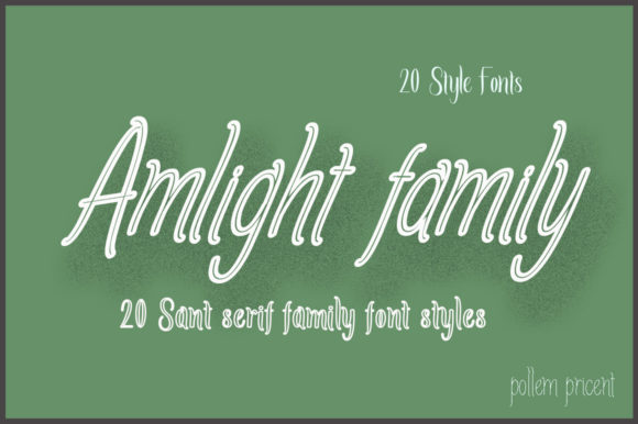 Amlight Family: The Handwritten Typeface That Elevates Small Business Branding