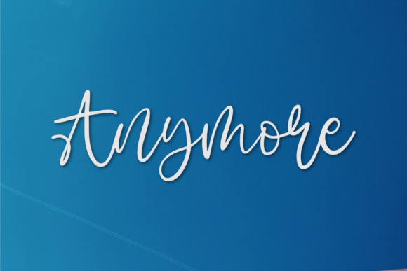 Anymore: A Script Font with Editorial Elegance