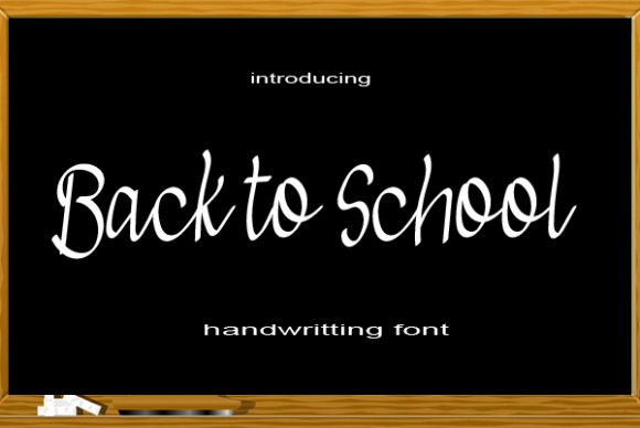 Back to School Font: A Script Typeface for Creative Makers