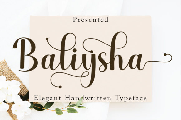 Baliysha Typeface: A Refined Script for Elegant Branding