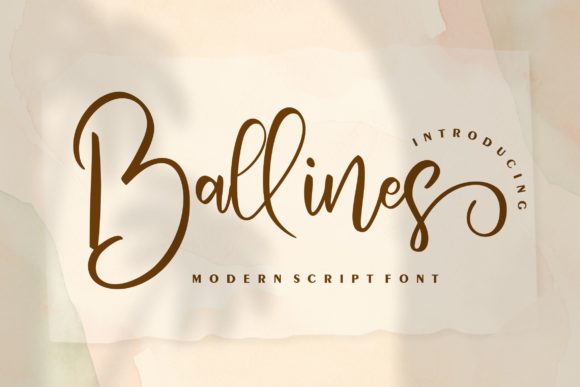 Ballines Typeface Review: Elevating Campaign Visuals with Elegant Script Typography