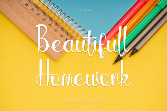 Beautifull Homework: A Handwritten Font That Works for Web Design