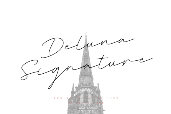 Deluna Signature: A Graceful Script Font for Elegant Brand Identity