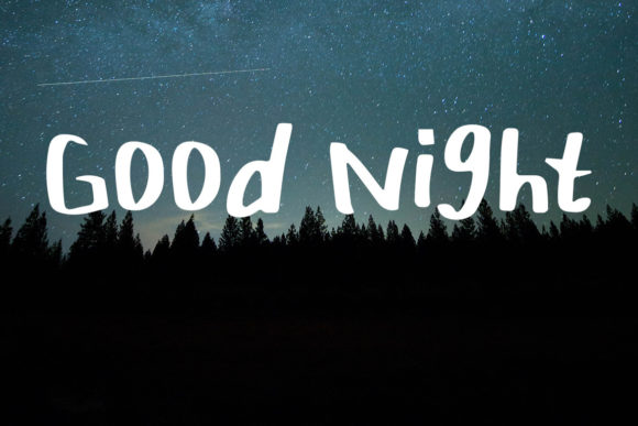 Good Night: The Playful Handwritten Typeface for Authentic Campaigns