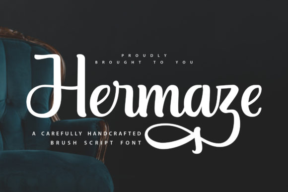 Hermaze: A Stylish Handwritten Typeface for Bold Brand Campaigns