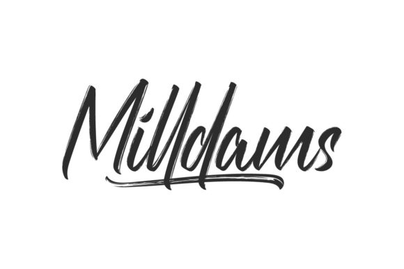 Milldams Font: A Script Typeface for Editorial Elegance