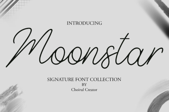 Moonstar Font: A Luxurious Handwritten Typeface for Crafters