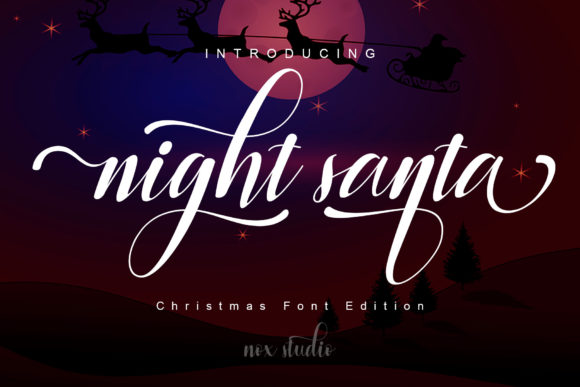 Night Santa: A Handwritten Typeface for Editorial Branding