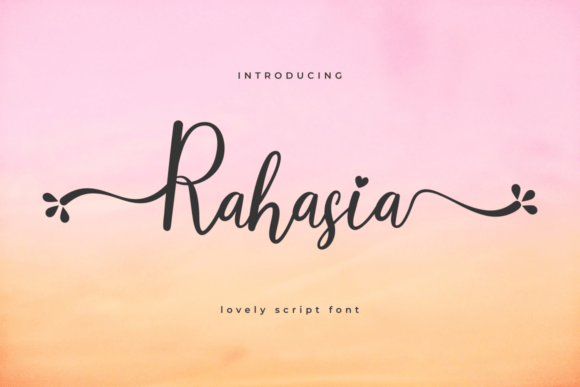 Rahasia Typeface: Elevate Your Brand Identity with Elegant Script