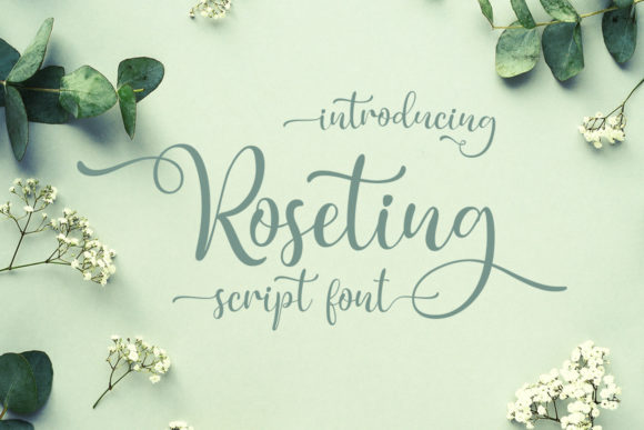 Roseting: The Handwritten Typeface for Authentic Campaign Design