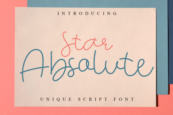 Star Absolute: A Script Font That Elevates Craft Projects