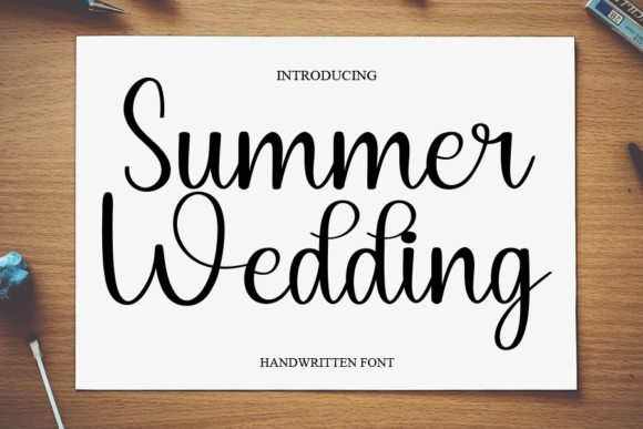 Summer Wedding Typeface: Elevate Your Craft Designs