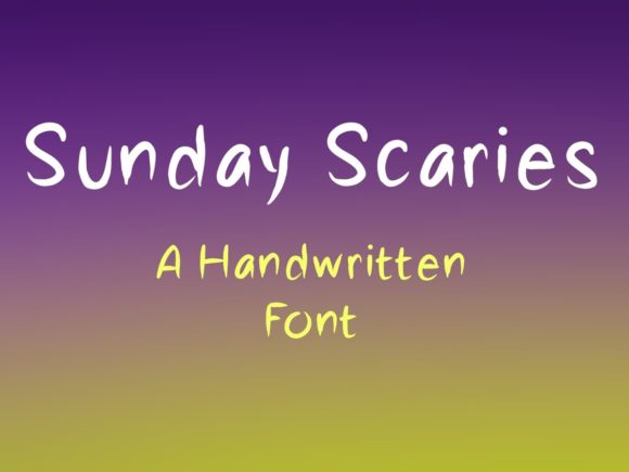 Sunday Scaries: The Handwritten Typeface for Authentic Campaigns
