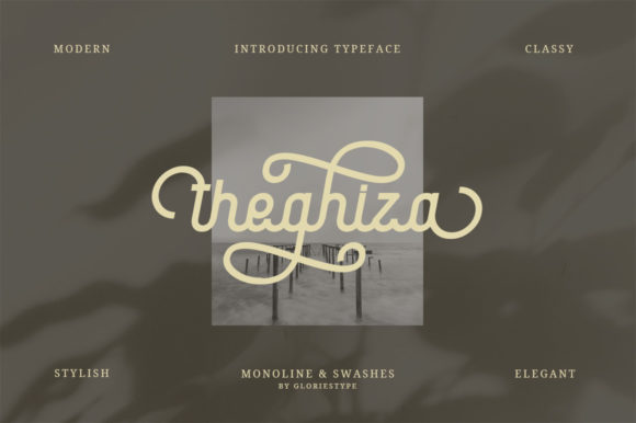 Theghiza: A Vintage Script Font for Editorial Design