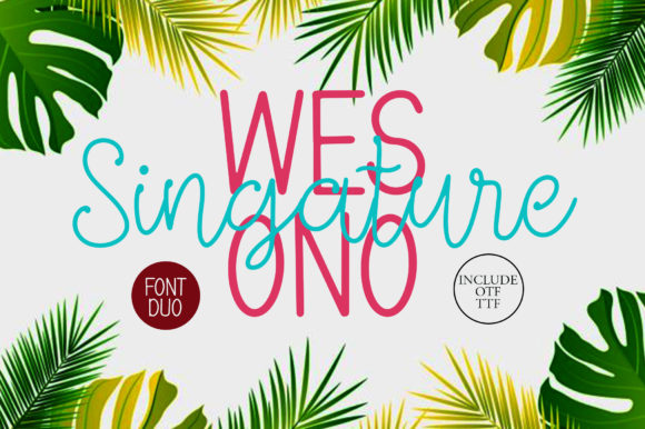 Wesono Singature: The Handwritten Typeface for Clearer Campaigns
